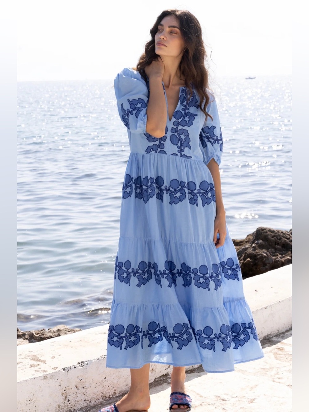 NEW Oliphant Puff Maxi Dress - Picture 2 of 4